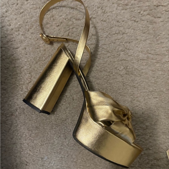 ASOS Gold Strappy Heels - Picture 4 of 8